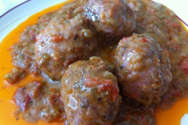 Foto de la receta de albóndigas con salsa Receta de albóndigas con salsa