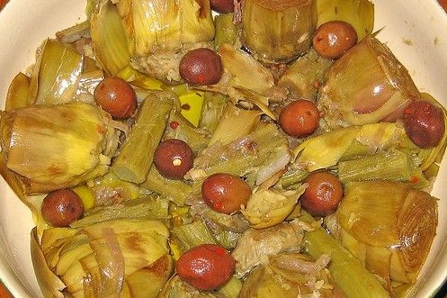 Foto de la receta de alcachofas cocidas Receta de alcachofas cocidas