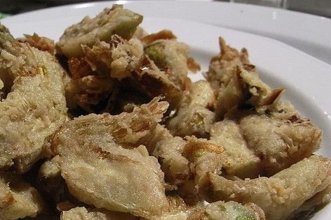 Foto de la receta de alcachofas fritas a la romana Receta de alcachofas fritas a la romana