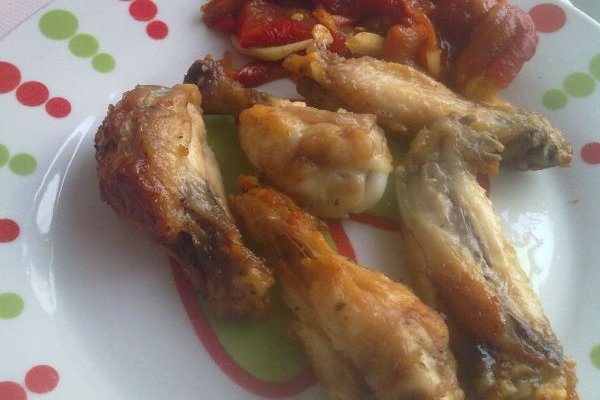 Foto de la receta de alitas de pollo a las tres pimientas Receta de alitas de pollo a las tres pimientas