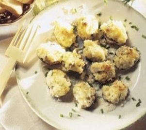 Foto de la receta de almejas a la parmesana Receta de almejas a la parmesana