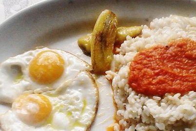 Foto de la receta de arroz a la cubana Receta de arroz a la cubana