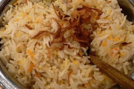 Foto de la receta de arroz con bacón Receta de arroz con bacón