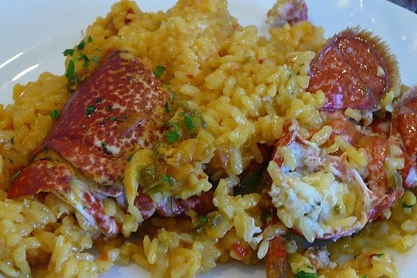 Foto de la receta de arroz con bogavante Receta de arroz con bogavante