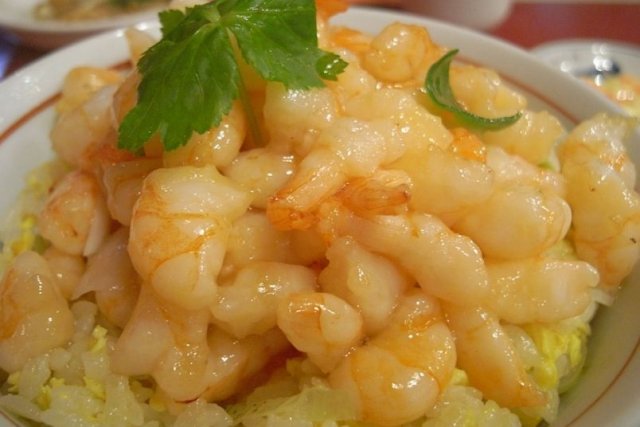 Foto de la receta de arroz con camarones Receta de arroz con camarones