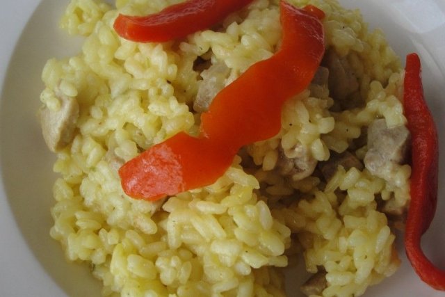 Foto de la receta de arroz con cerdo Receta de arroz con cerdo