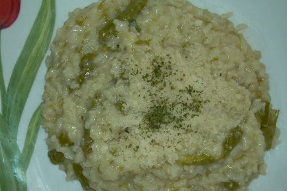 Foto de la receta de arroz con espárragos Receta de arroz con espárragos