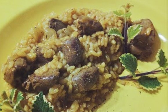 Foto de la receta de arroz con higaditos Receta de arroz con higaditos