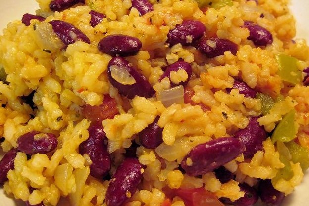 Foto de la receta de arroz con judías pintas Receta de arroz con judías pintas