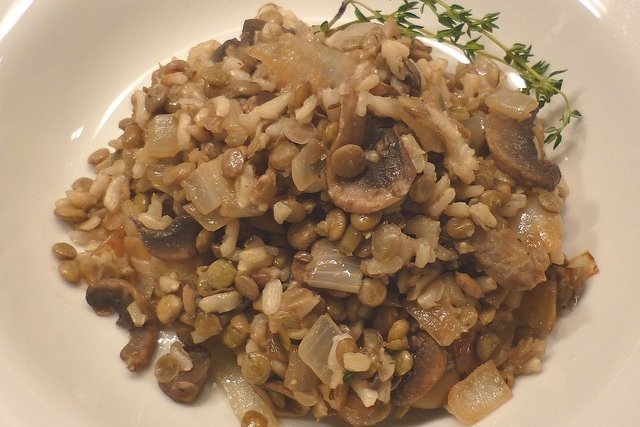 Foto de la receta de arroz con lentejas Receta de arroz con lentejas