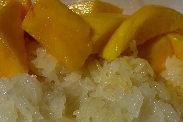 Foto de la receta de arroz con mango Receta de arroz con mango