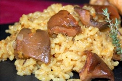 Foto de la receta de arroz con níscalos Receta de arroz con níscalos
