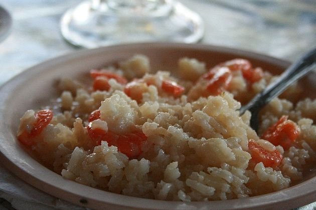Foto de la receta de arroz de camarón Receta de arroz de camarón