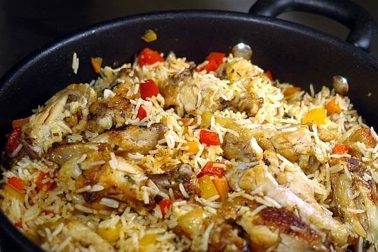 Foto de la receta de arroz navideño Receta de arroz navideño