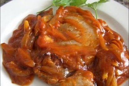 Foto de la receta de atún con tomate y patatas Receta de atún con tomate y patatas