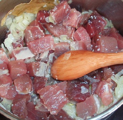 Foto de la receta de atún encebollado Receta de atún encebollado