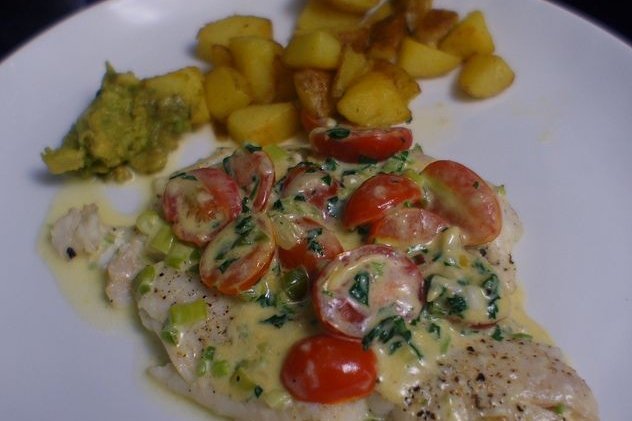 Foto de la receta de bacalao a la nata Receta de bacalao a la nata