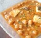 Foto de la receta de bacalao con garbanzos Receta de bacalao con garbanzos