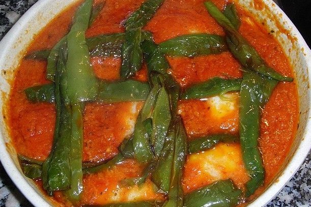 Foto de la receta de bacalao con pimientos Receta de bacalao con pimientos