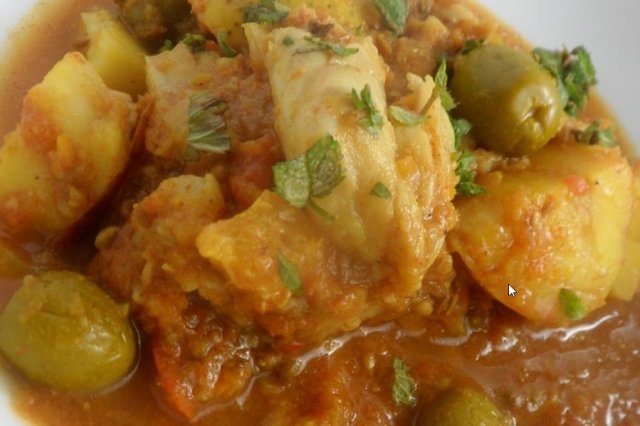 Foto de la receta de bacalao en salsa Receta de bacalao en salsa
