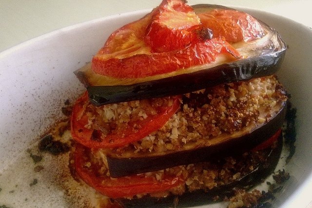 Foto de la receta de berenjenas con atún Receta de berenjenas con atún