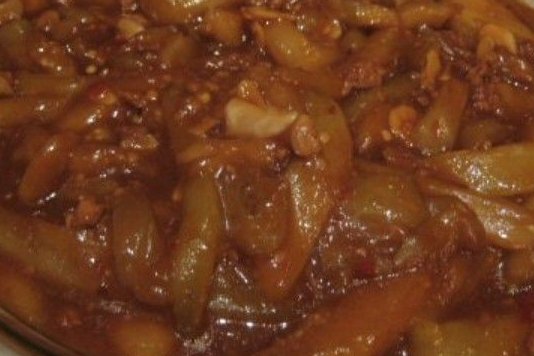 Foto de la receta de berenjenas en salsa Receta de berenjenas en salsa