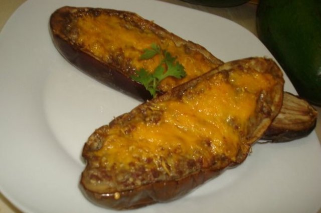 Foto de la receta de berenjenas rellenas de carne Receta de berenjenas rellenas de carne