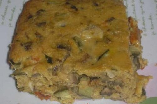 Foto de la receta de bizcocho salado de verduras Receta de bizcocho salado de verduras