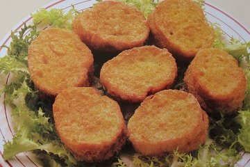 Foto de la receta de bocaditos de pan frito Receta de bocaditos de pan frito