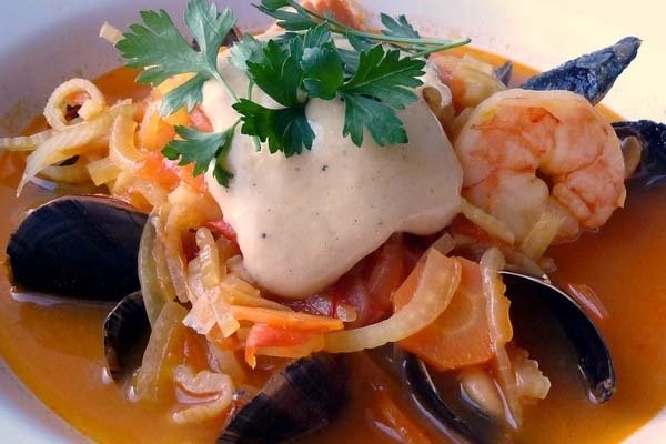 Foto de la receta de caldo de mariscos Receta de caldo de mariscos