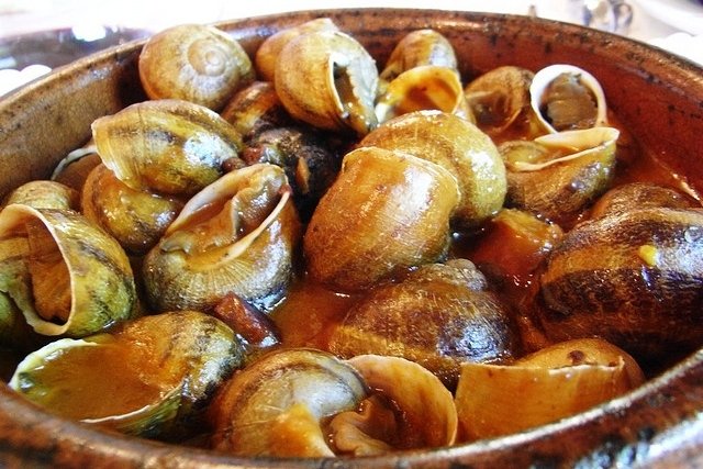 Foto de la receta de caracoles en salsa Receta de caracoles en salsa
