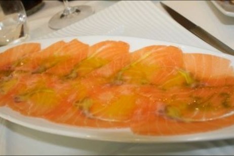 Foto de la receta de carpaccio de salmón Receta de carpaccio de salmón