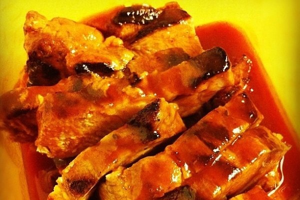 Foto de la receta de cerdo a la naranja Receta de cerdo a la naranja