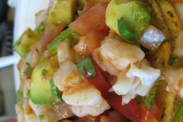 Foto de la receta de ceviche de camarones Receta de ceviche de camarones