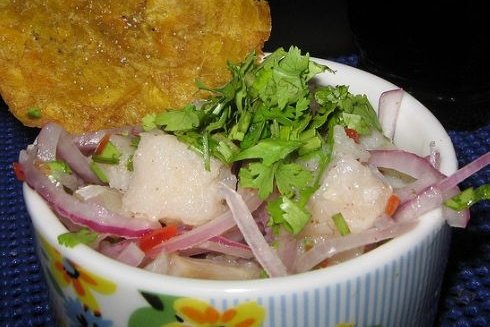 Foto de la receta de ceviche peruano Receta de ceviche peruano