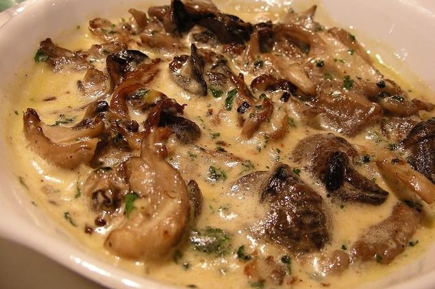 Foto de la receta de champiñones a la crema Receta de champiñones a la crema