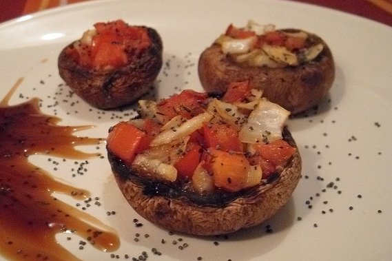 Foto de la receta de champiñones asados Receta de champiñones asados