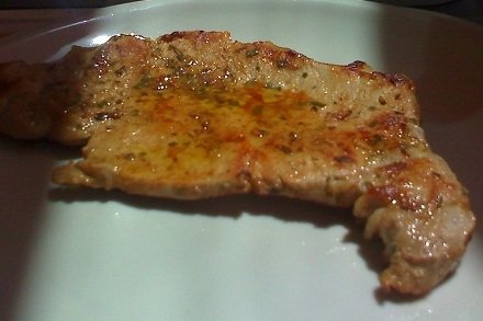 Foto de la receta de chuletas de cerdo a la naranja Receta de chuletas de cerdo a la naranja