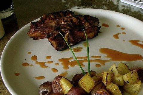 Foto de la receta de chuletas de cerdo al oporto Receta de chuletas de cerdo al oporto