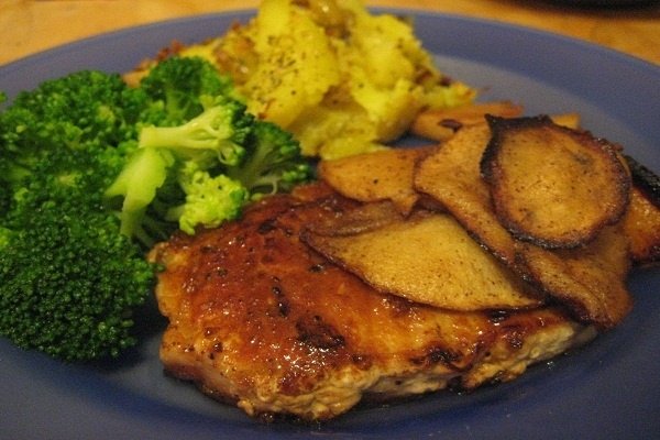Foto de la receta de chuletas de cerdo rellenas Receta de chuletas de cerdo rellenas