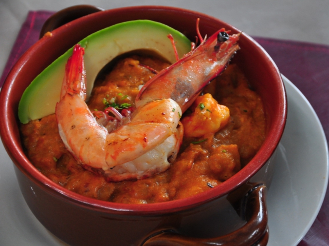 Foto de la receta de chupe de camarones Receta de chupe de camarones