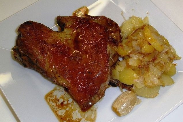 Foto de la receta de cordero al horno con patatas Receta de cordero al horno con patatas
