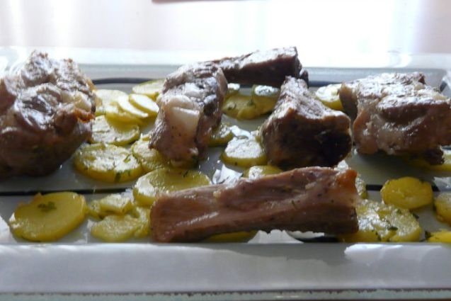 Foto de la receta de costilla de cerdo al ajillo Receta de costilla de cerdo al ajillo