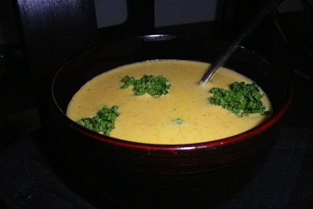 Foto de la receta de crema de cebolla Receta de crema de cebolla