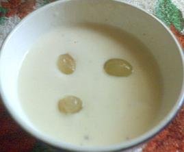 Foto de la receta de crema de queso con uvas Receta de crema de queso con uvas