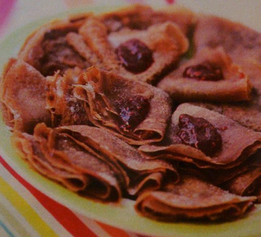 Foto de la receta de crepes de chocolate Receta de crepes de chocolate