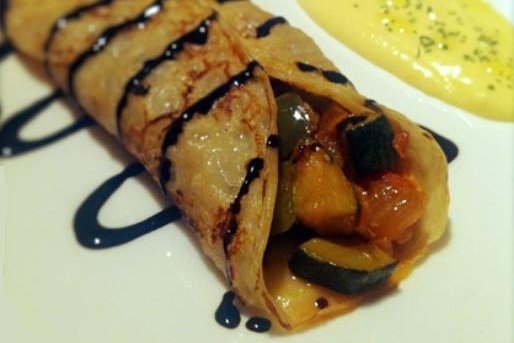 Foto de la receta de crepes de pollo y verduras Receta de crepes de pollo y verduras