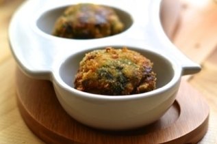 Foto de la receta de croquetas de espinacas y gambas Receta de croquetas de espinacas y gambas