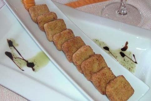 Foto de la receta de croquetas líquidas de queso Receta de croquetas líquidas de queso