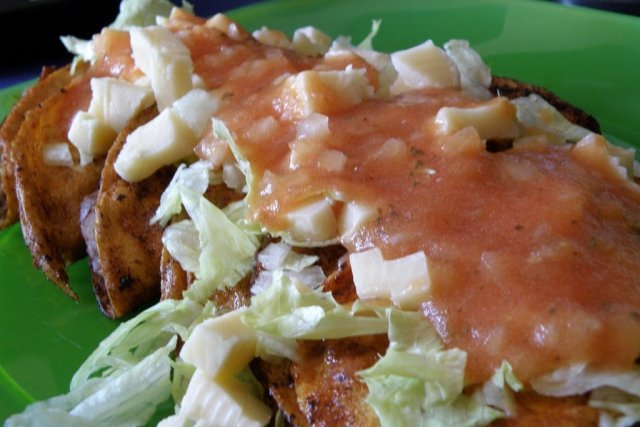 Foto de la receta de enchiladas rojas Receta de enchiladas rojas